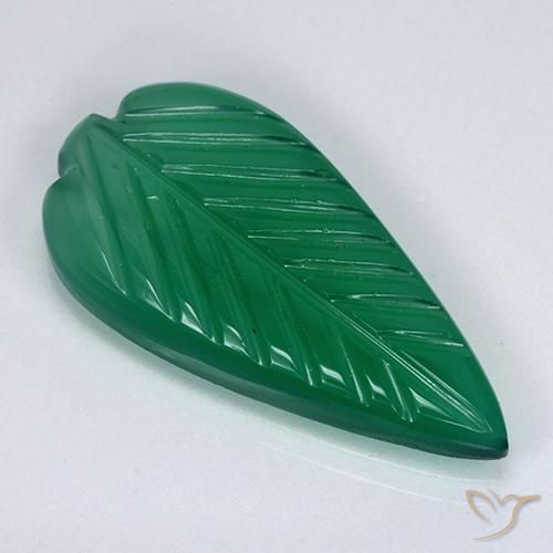 Agate Forêt verte naturelle Fantaisie, 3.71 ct, Translucide