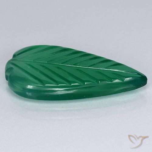 Agate Forêt verte naturelle Fantaisie, 3.71 ct, Translucide