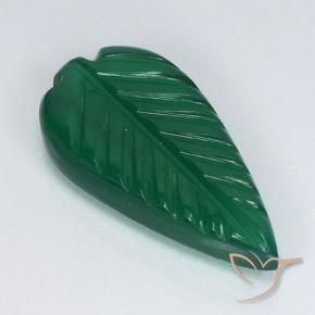 Agate Vert moyen naturelle Taille Fleur, 3.23 ct, Translucide