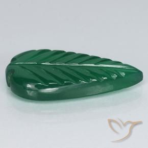 Agate Vert moyen naturelle Taille Fleur, 3.23 ct, Translucide