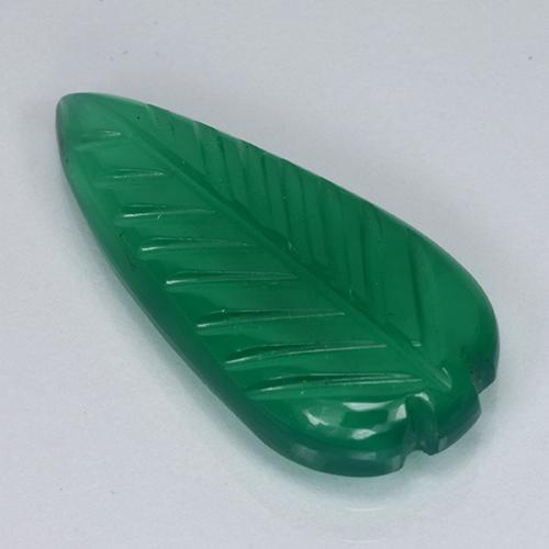 Agate vert naturelle forme fantaisie, 3,07 ct, translucide
