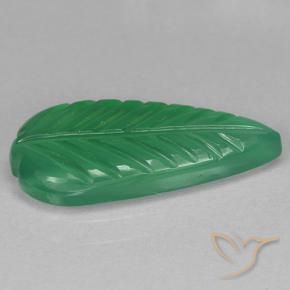 Agate Vert moyen naturelle Taille Fleur, 3.15 ct, Transparent