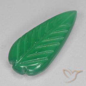Agate Vert trèfle naturelle Taille Fleur, 3.06 ct, Translucide