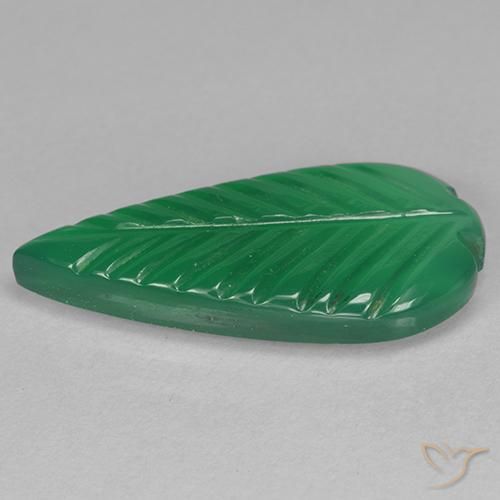 Agate Vert moyen naturelle Fantaisie, 3.92 ct, Translucide
