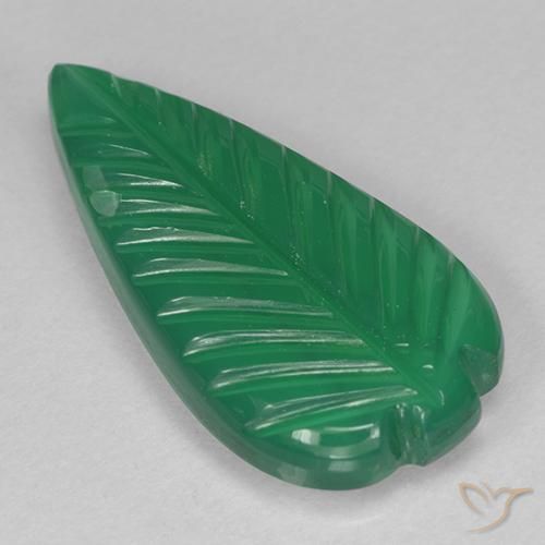 Agate Vert moyen naturelle Fantaisie, 3.49 ct, Translucide