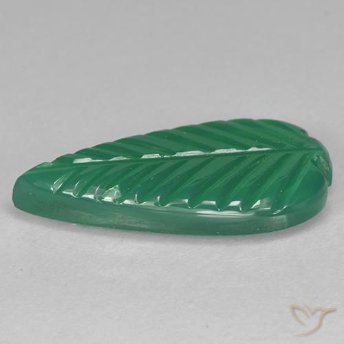 Agate Vert moyen naturelle Fantaisie, 3.49 ct, Translucide