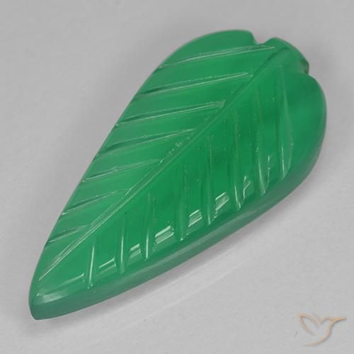 Agate Vert jaunâtre naturelle Fantaisie, 4.07 ct, Translucide