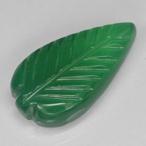 Agate Vert moyen naturelle Taille Fleur, 4.27 ct, Translucide