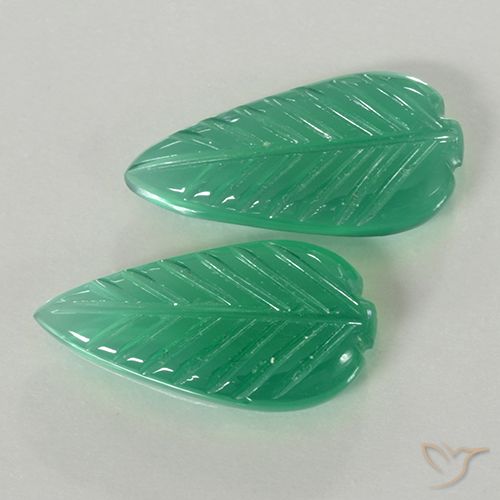 Achetez naturel 7,67ct vert agate gems, taille fleur, en provenance inde chez gemselect. en stock, livraison internationale!