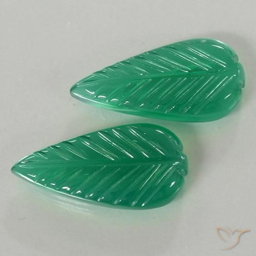 7.83ctw Naturel Vert chaud Agate, Fantaisie, Translucide