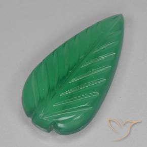 Agate Vert moyen naturelle Taille Fleur, 2.75 ct, Transparent