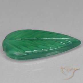 Agate Vert moyen naturelle Taille Fleur, 2.75 ct, Transparent