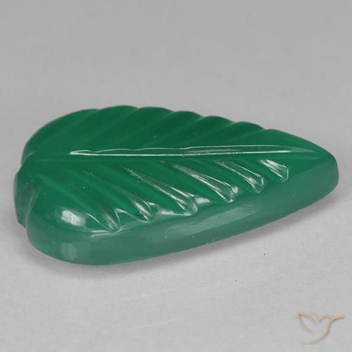 Agate Vert moyen naturelle Fantaisie, 3.24 ct, Translucide