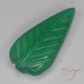Agate Vert chaud naturelle Taille Fleur, 2.80 ct, Translucide