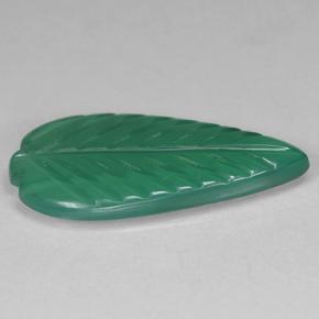 Agate Vert chaud naturelle Forme fantaisie, 2.24 ct, Translucide