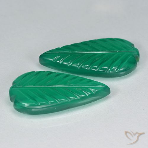 6.86ctw Naturel Vert chaud Agate, Taille Fleur, Translucide