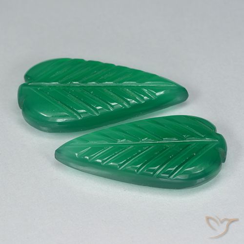 Shop natural 7.52ct Vert moyen Agate gems, Taille Fleur, from Inde at GemSelect. In stock, global shipping!