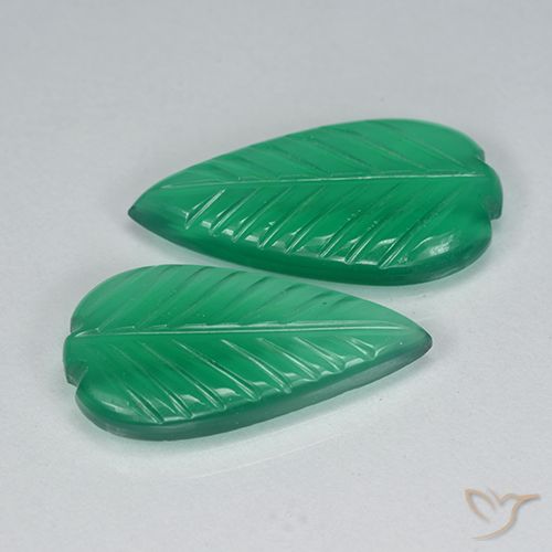Shop natural 7.05ct Vert moyen Agate gems, Taille Fleur, from Inde at GemSelect. In stock, global shipping!