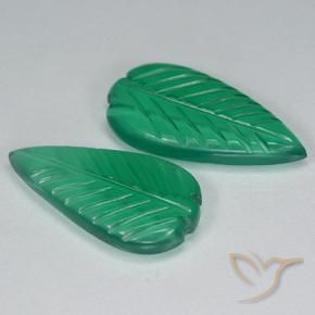 Shop natural 7.05ct Vert moyen Agate gems, Taille Fleur, from Inde at GemSelect. In stock, global shipping!