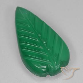 Agate Vert moyen naturelle Taille Fleur, 3.00 ct, Translucide