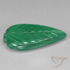 Agate Vert moyen naturelle Taille Fleur, 3.00 ct, Translucide