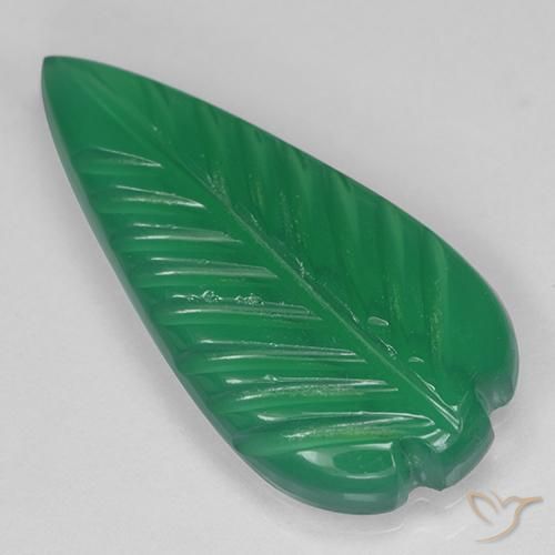 Agate Vert chaud naturelle Fantaisie, 3.44 ct, Translucide
