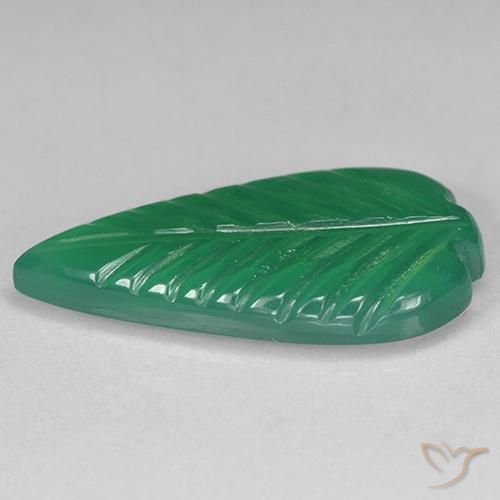 Agate Vert chaud naturelle Fantaisie, 3.44 ct, Translucide