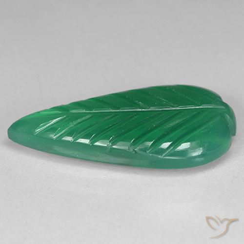 Agate Vert moyen naturelle Fantaisie, 3.73 ct, Translucide