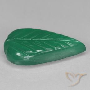 Agate Vert moyen naturelle Taille Fleur, 2.57 ct, Translucide