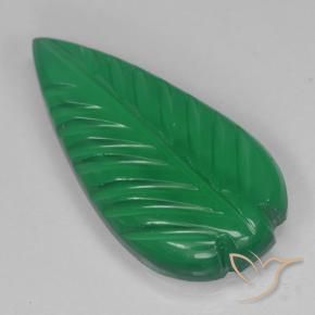 Agate Vert moyen naturelle Taille Fleur, 3.52 ct, Translucide
