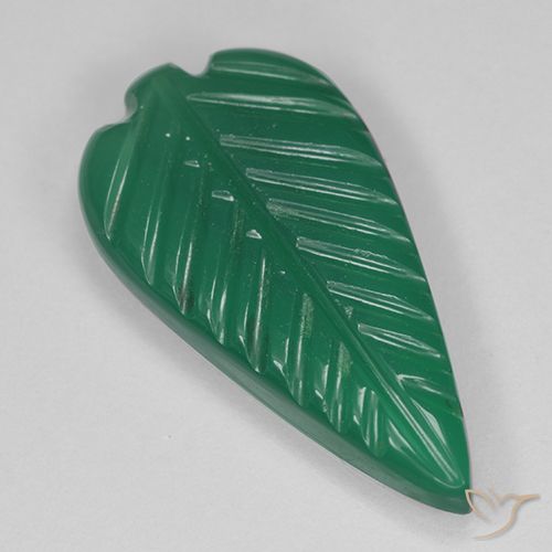 Agate Vert naturelle Taille Fleur, 3.00 ct, Translucide