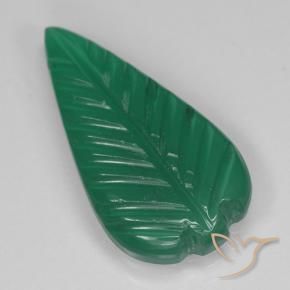 Agate Vert naturelle Taille Fleur, 3.00 ct, Translucide
