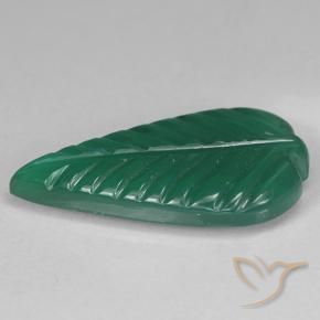 Agate Vert naturelle Taille Fleur, 3.00 ct, Translucide