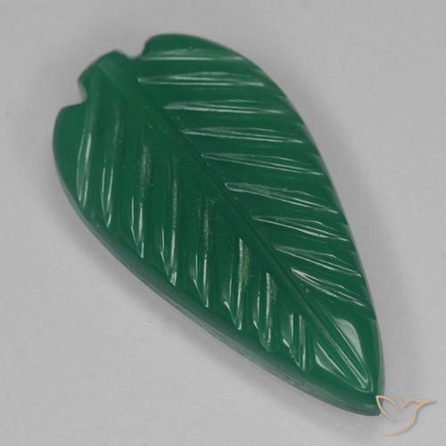 3.22ct Naturel Vert foncé moyen Agate, Fantaisie, Translucide