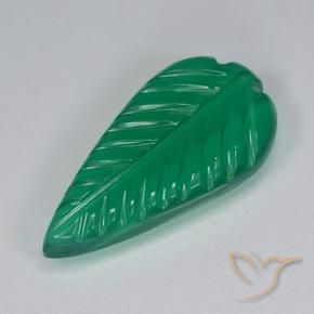 Agate Vert chaud naturelle Fantaisie, 3.51 ct, Translucide