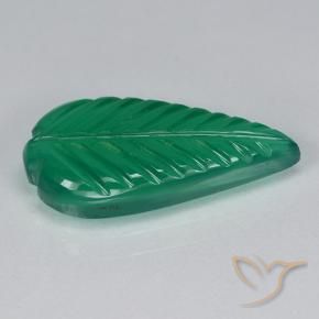 Agate Vert chaud naturelle Fantaisie, 3.51 ct, Translucide