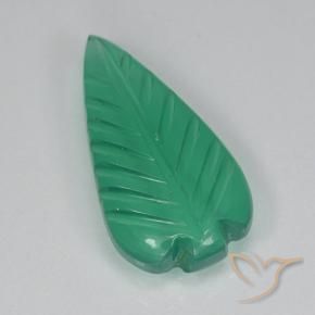 Agate Vert moyen naturelle Taille Fleur, 2.83 ct, Translucide