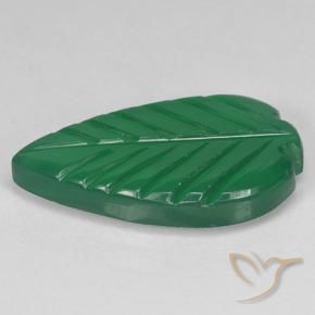 Agate Vert moyen naturelle Taille Fleur, 3.88 ct, Translucide