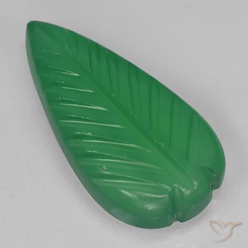 Agate Vert moyen naturelle Fantaisie, 4.35 ct, Translucide
