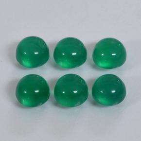 Achetez naturel 1,92ct vert agate gems, coupe roude, en provenance inde chez gemselect. en stock, livraison internationale!