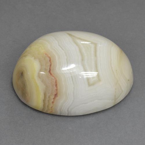 Agate Multicolore naturelle Coupe ovale, 15.35 ct, Opaque