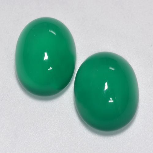 Achetez naturel 6,97ct vert agate gems, coupe ovale, en provenance inde chez gemselect. en stock, livraison internationale!