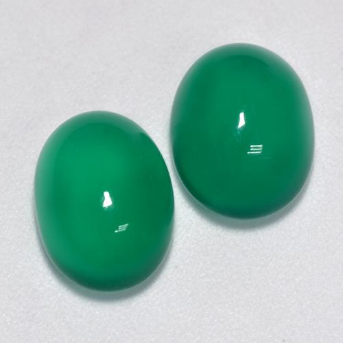 Achetez naturel 6,97ct vert agate gems, coupe ovale, en provenance inde chez gemselect. en stock, livraison internationale!