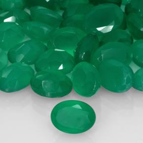 Achetez naturel 6,23ct vert agate gems, coupe ovale, en provenance inde chez gemselect. en stock, livraison internationale!