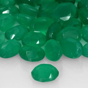 Achetez naturel 6,23ct vert agate gems, coupe ovale, en provenance inde chez gemselect. en stock, livraison internationale!