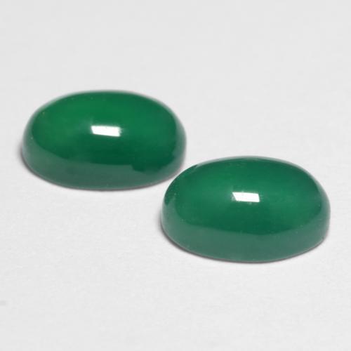 Achetez naturel 1,10ct vert agate gems, coupe ovale, en provenance inde chez gemselect. en stock, livraison internationale!