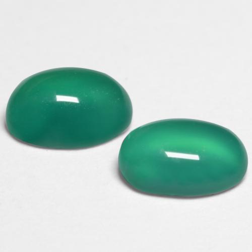 Achetez naturel 1,09ct vert agate gems, coupe ovale, en provenance inde chez gemselect. en stock, livraison internationale!