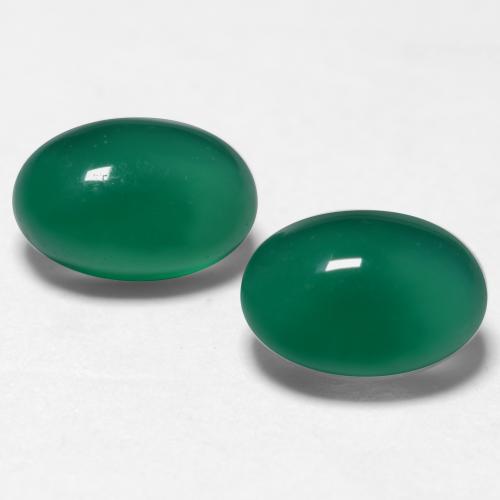 Achetez naturel 1,17ct vert agate gems, coupe ovale, en provenance inde chez gemselect. en stock, livraison internationale!