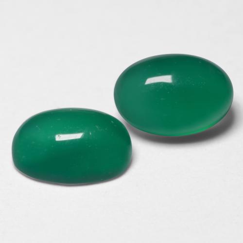 Achetez naturel 1,17ct vert agate gems, coupe ovale, en provenance inde chez gemselect. en stock, livraison internationale!