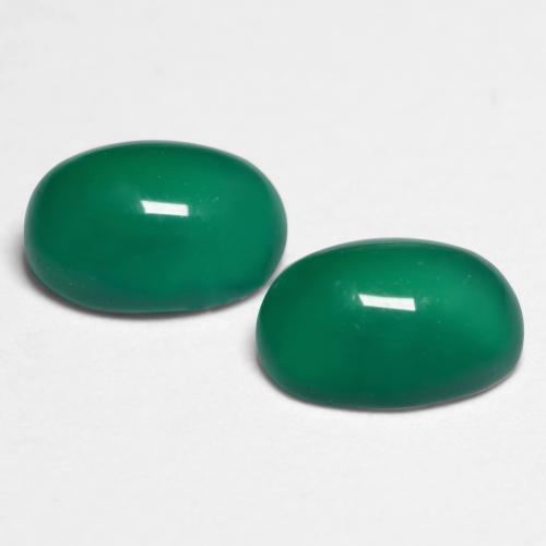 Achetez naturel 1,17ct vert agate gems, coupe ovale, en provenance inde chez gemselect. en stock, livraison internationale!
